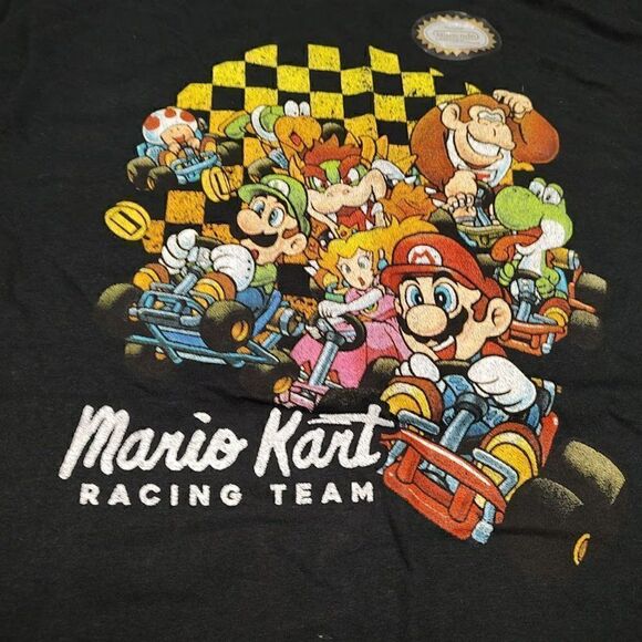New Mario Kart Black Shirt Size Men's XL - Picture 2 of 2